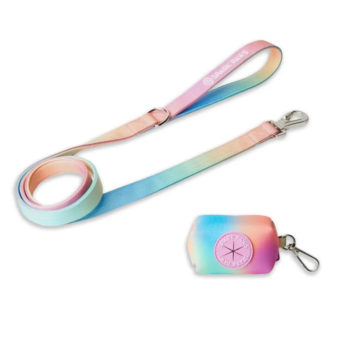 Spark Paws Premium Dog Leash & Poop Bag Set - Heavy-Duty Alloy Hook for Strong Dogs