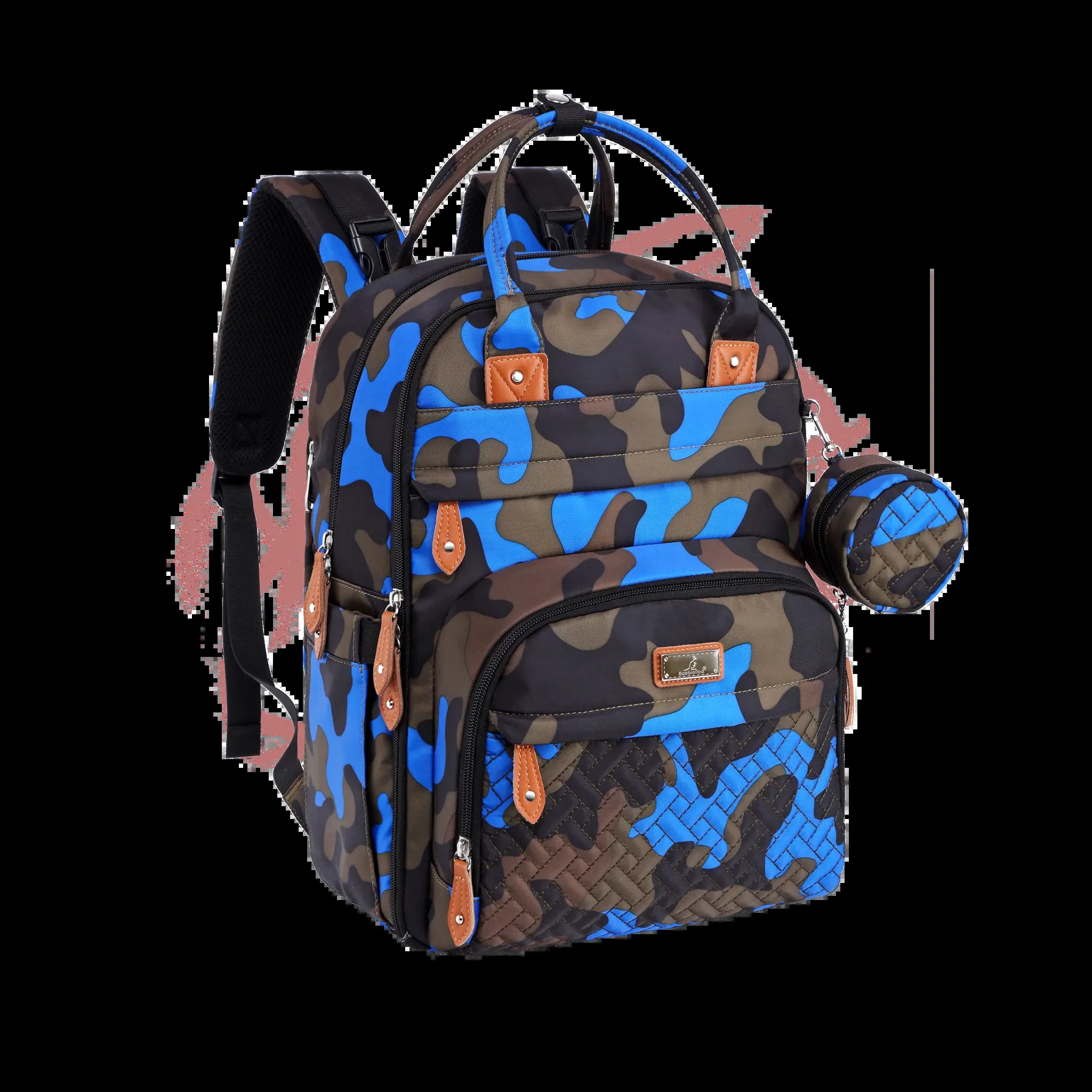 Babbleroo Original Diaper Bag - Waterproof Multi-Functional Travel Tote with Changing Pad for Moms