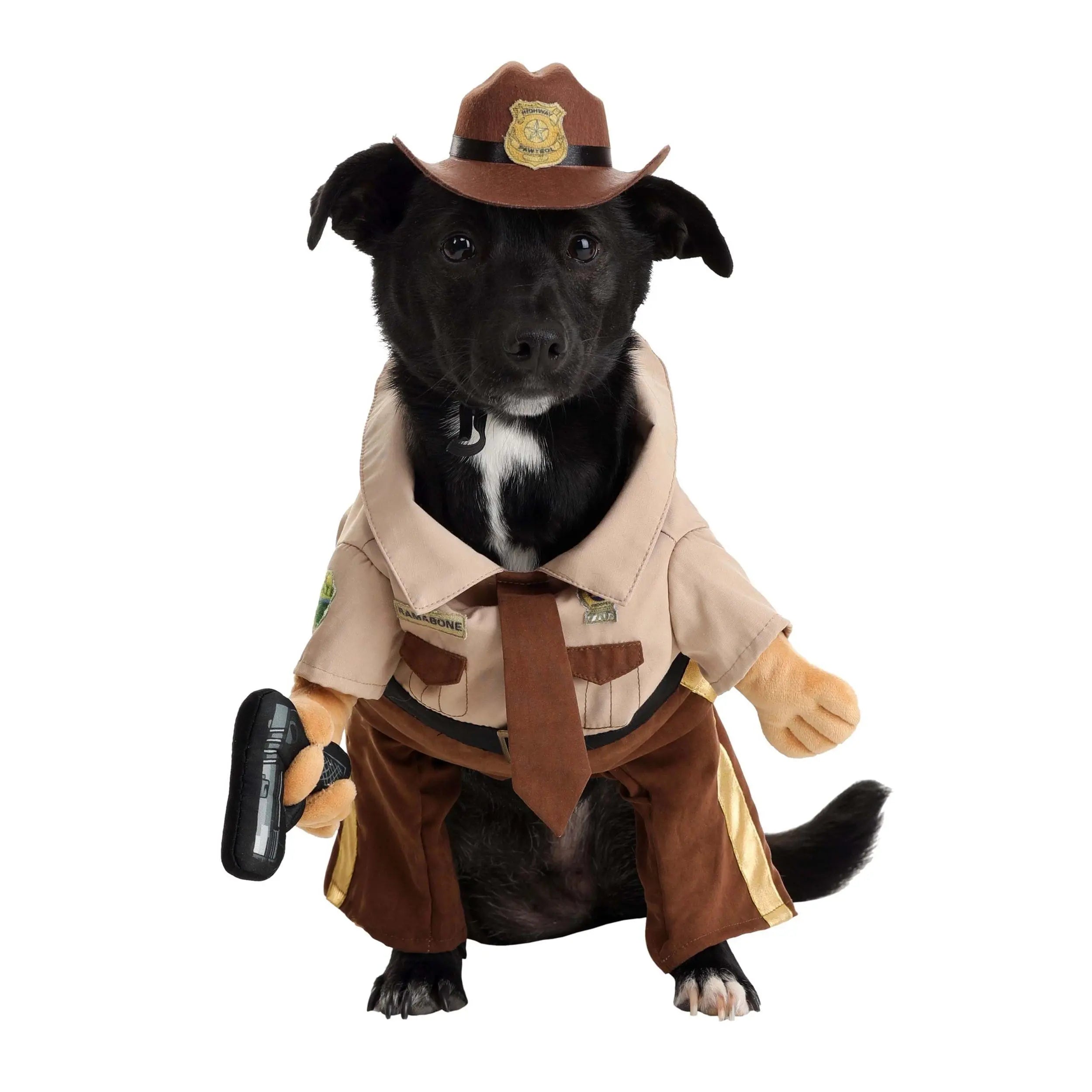 State Trooper Dog Costume - Realistic Police K9 Outfit for Dogs