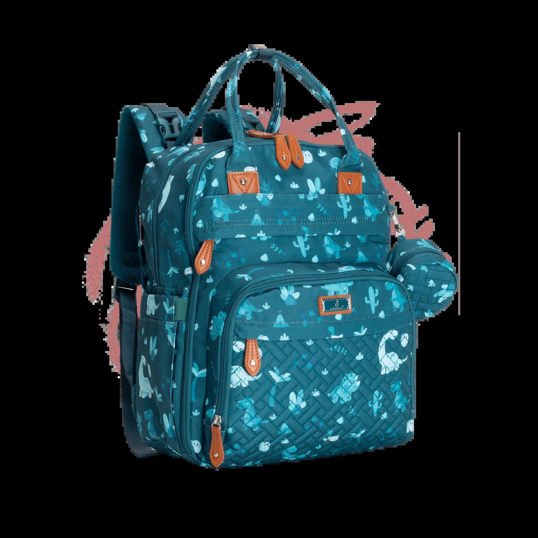 Babbleroo Original Diaper Bag - Waterproof Multi-Functional Travel Tote with Changing Pad for Moms
