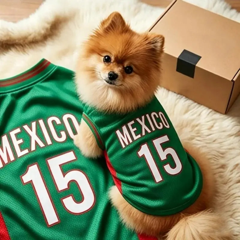 Soccer Style Pet Jersey Shirt - Lightweight Breathable Mesh Vest for Small Medium Dogs & Cats