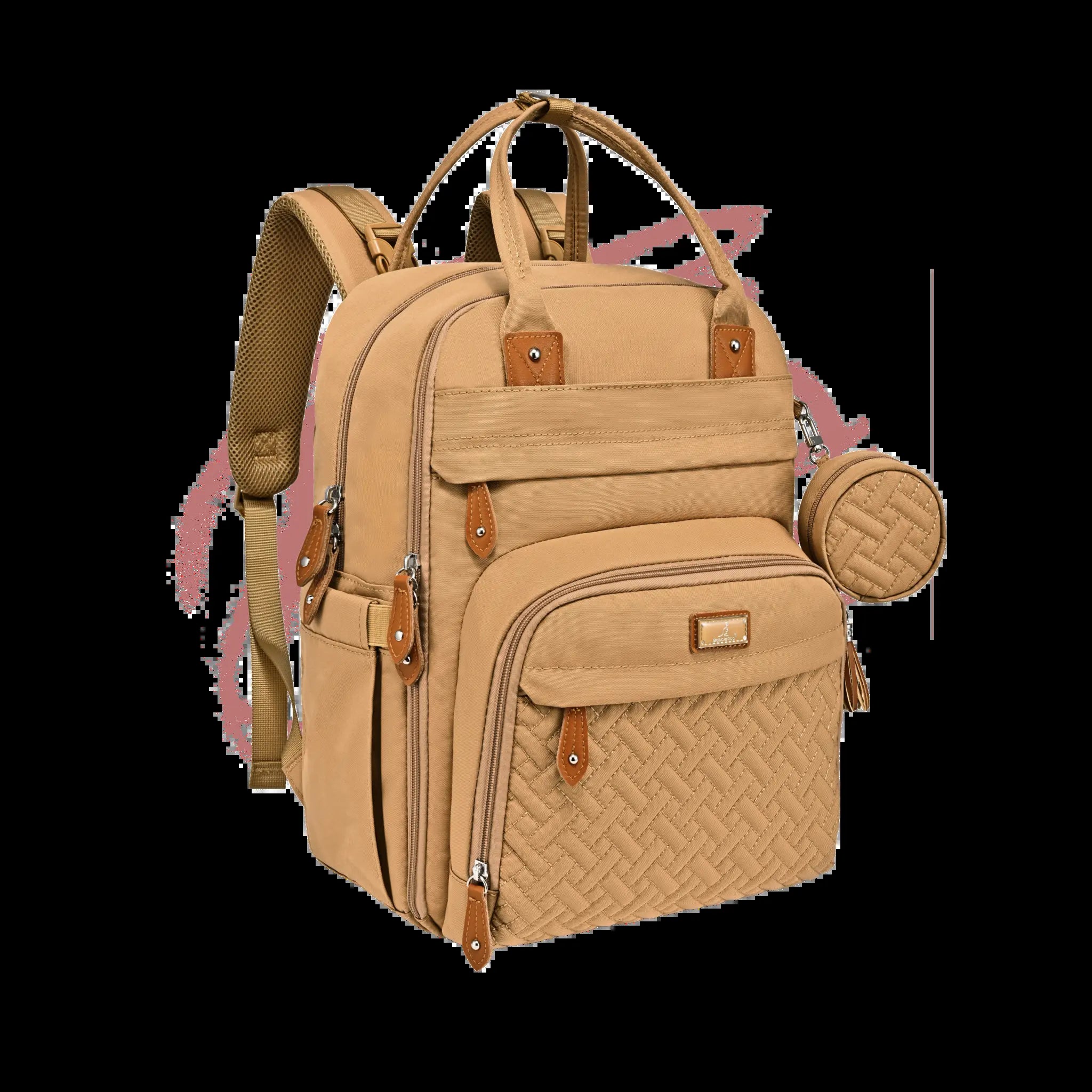 Babbleroo Original Diaper Bag - Waterproof Multi-Functional Travel Tote with Changing Pad for Moms