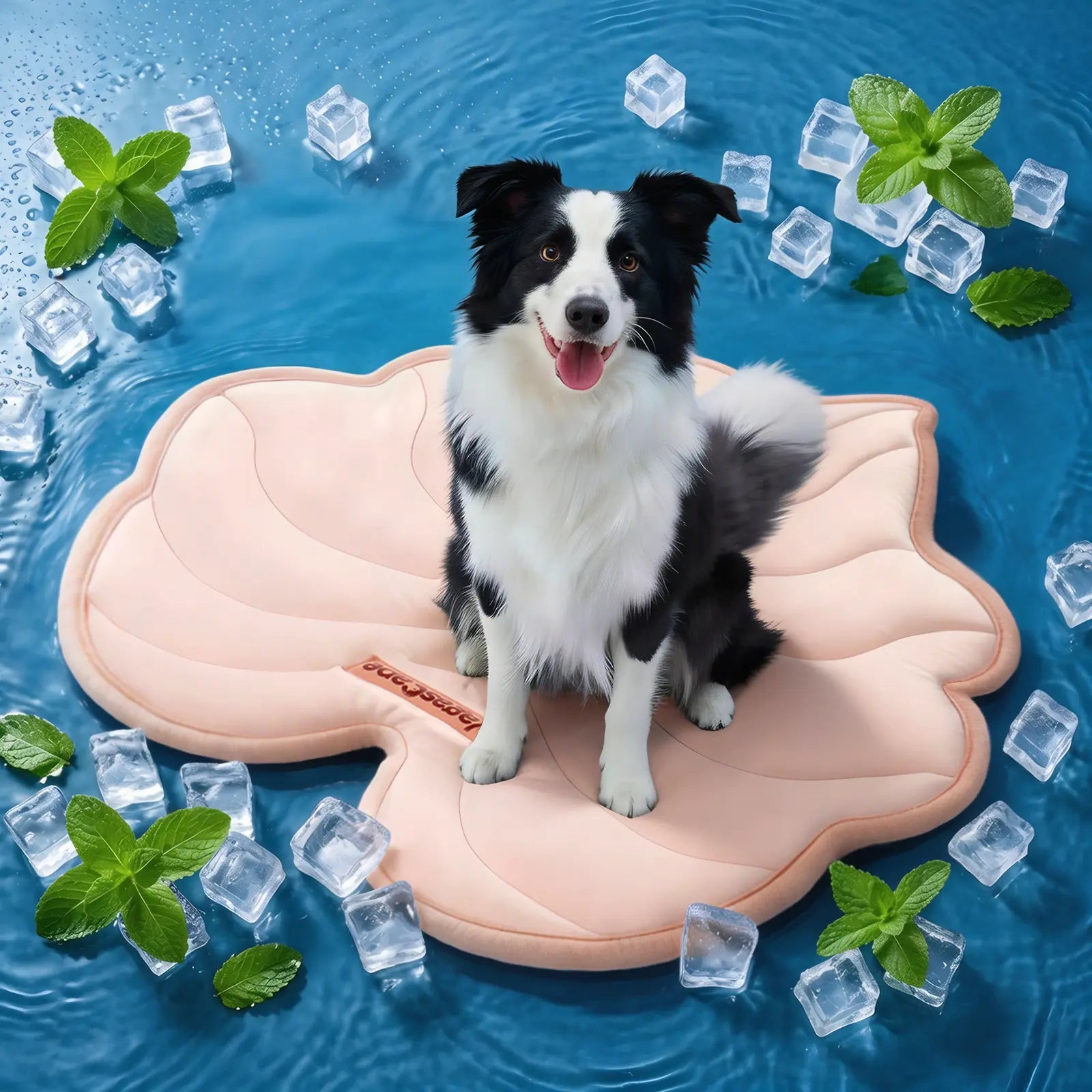 Eco-Friendly Gel-Free Cooling Pet Mat for Large Dogs - Portable Machine-Washable Pet Cooling Bed