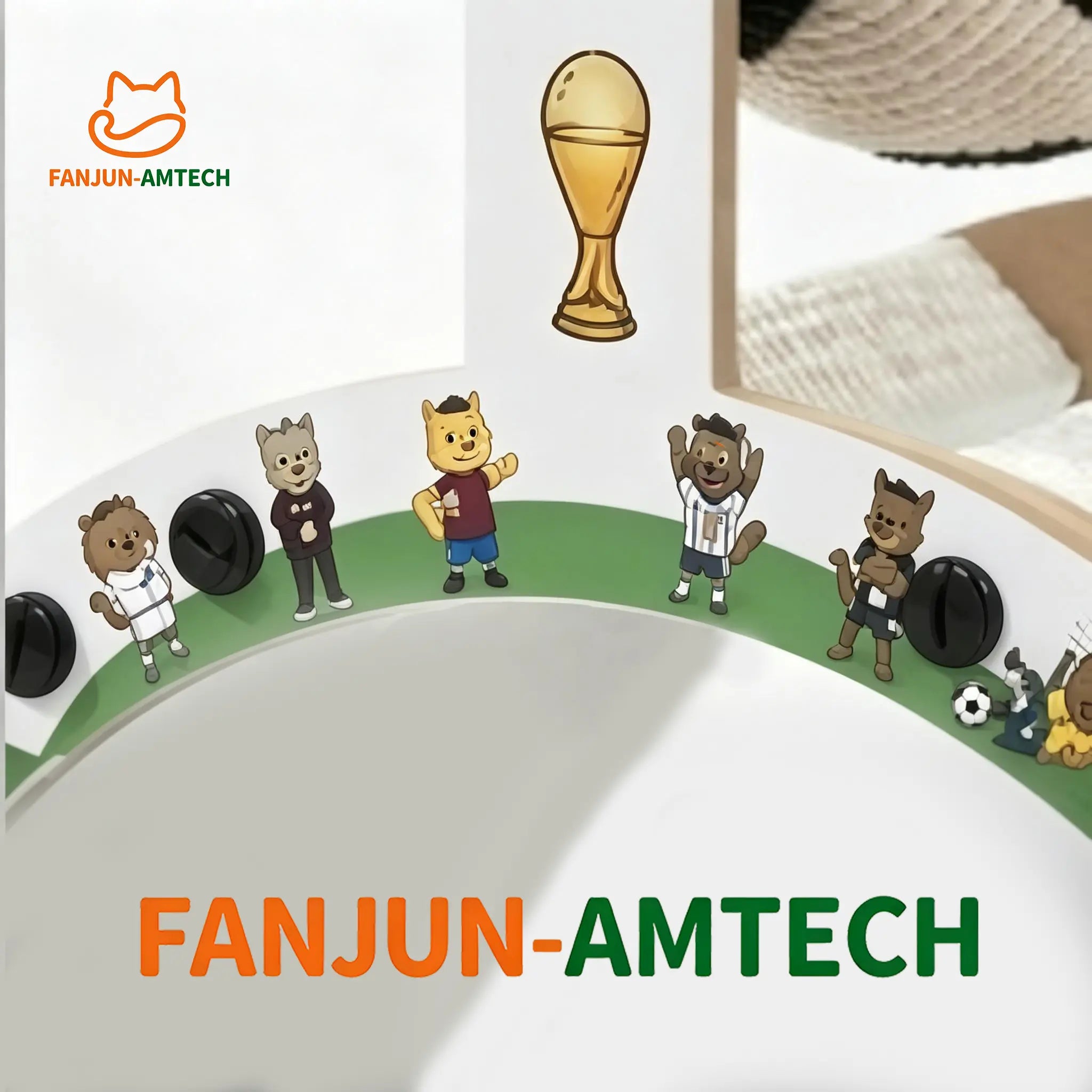 Durable Soccer Themed Cat Scratching Post with Ball - Hardened Corrugated Cardboard Arch Bridge for Indoor Cats