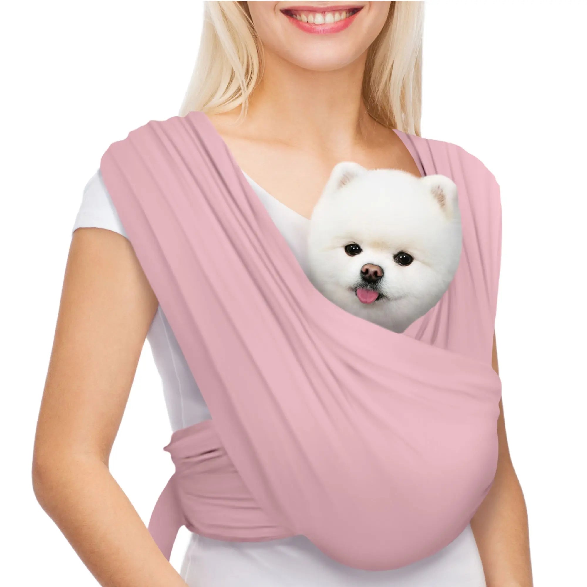 Flexible Pet Sling Carrier - Front Facing Hands-Free Cat Carrier for Small Pets