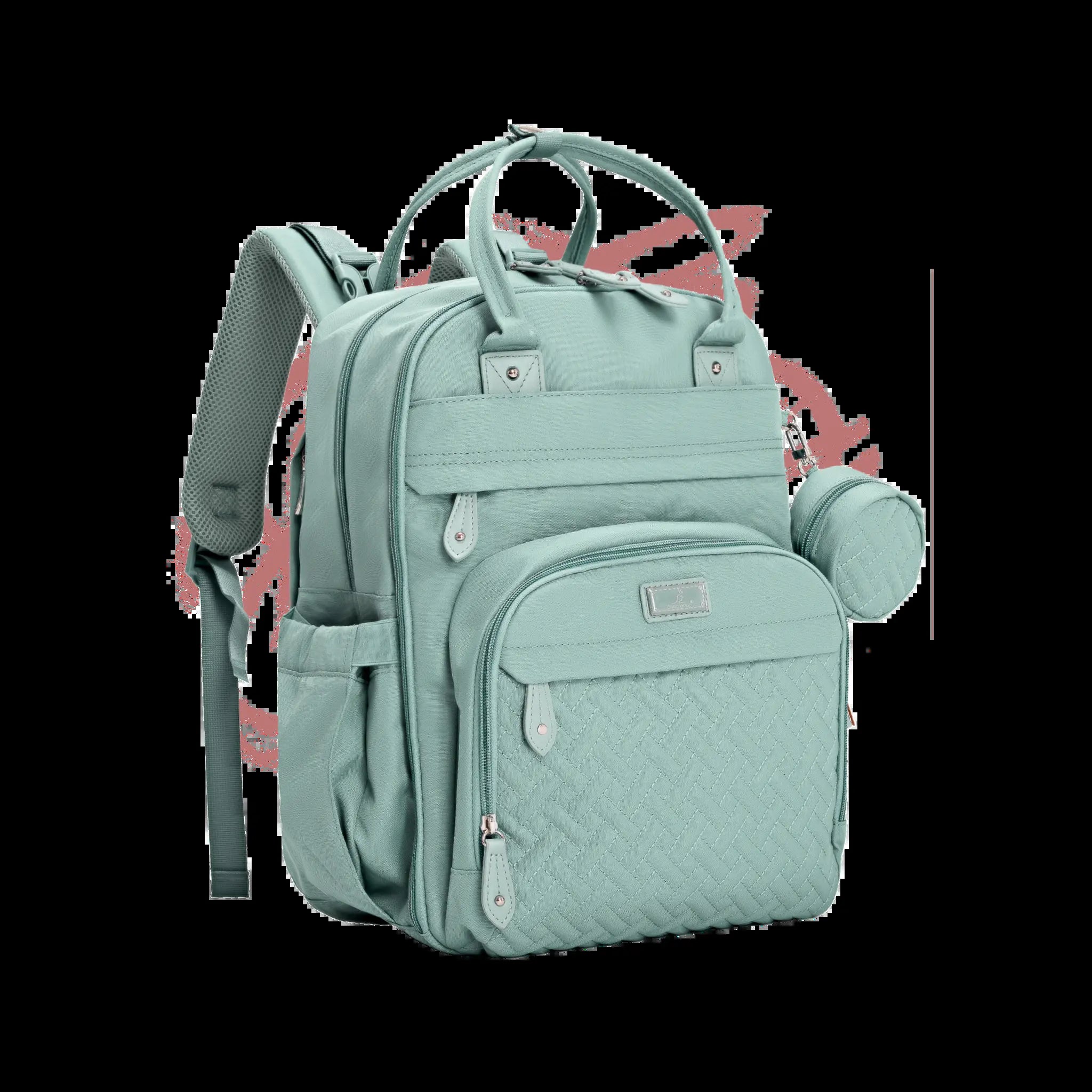 Babbleroo Original Diaper Bag - Waterproof Multi-Functional Travel Tote with Changing Pad for Moms