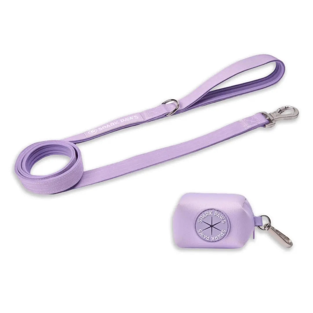 Spark Paws Premium Dog Leash & Poop Bag Set - Heavy-Duty Alloy Hook for Strong Dogs
