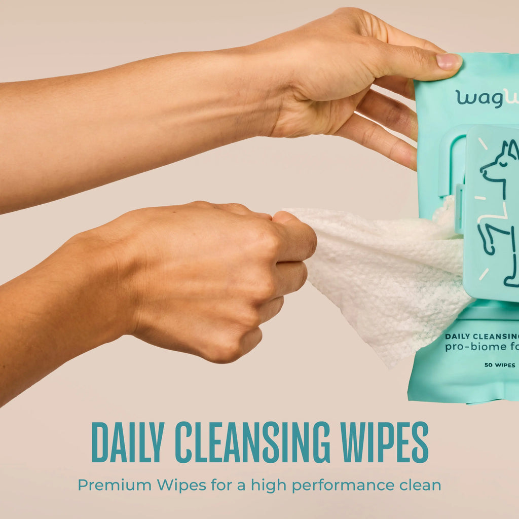 WAGWELL Itchy Pup Bundle (Dog Allergy & Itch Chews + Cleansing Wipes)