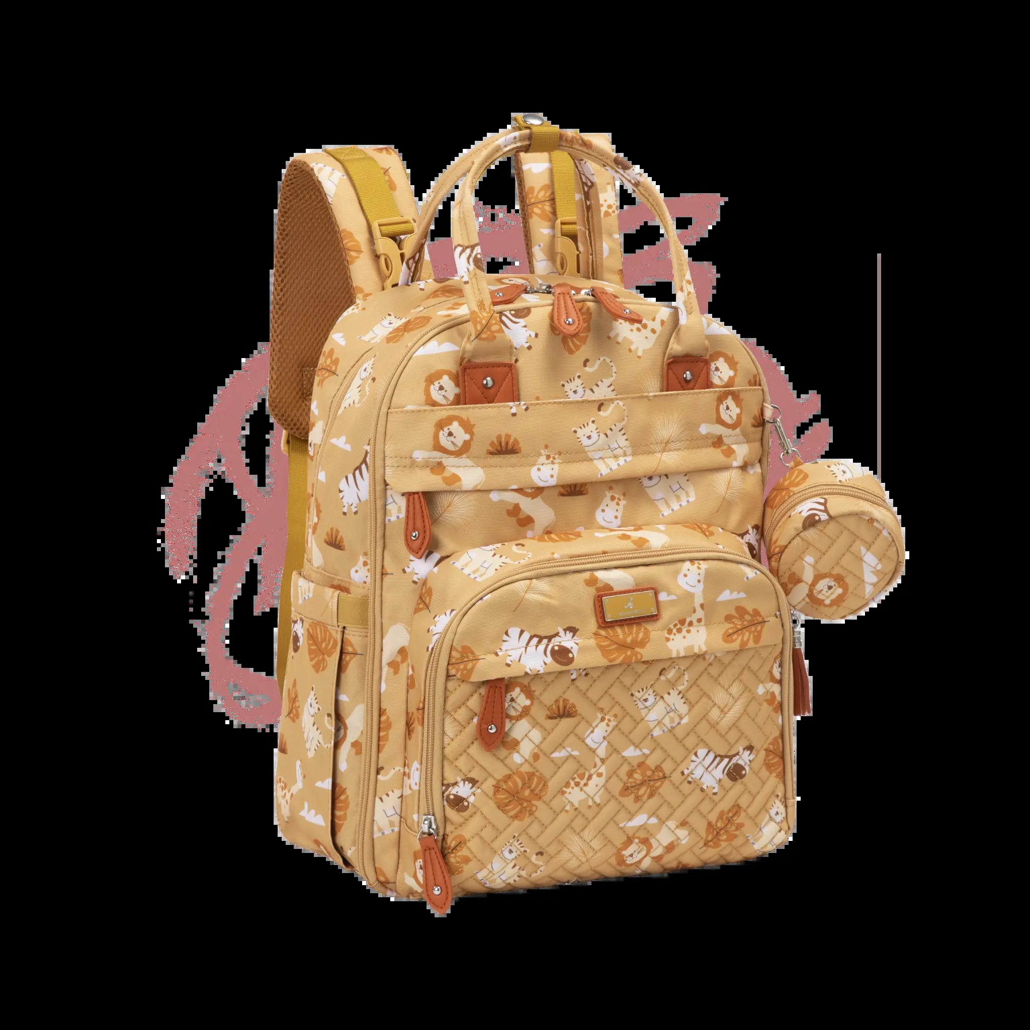 Babbleroo Original Diaper Bag - Waterproof Multi-Functional Travel Tote with Changing Pad for Moms