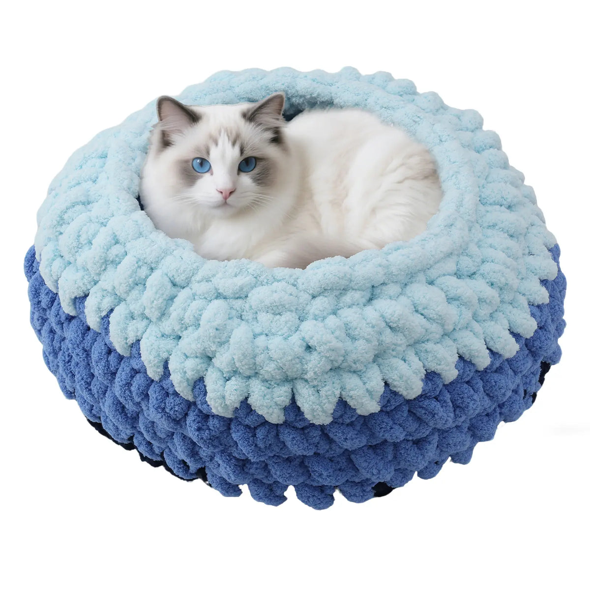 Plush Pet Bed for Cats - Cozy, Warm, Stylish & Secure Resting Spot Washable