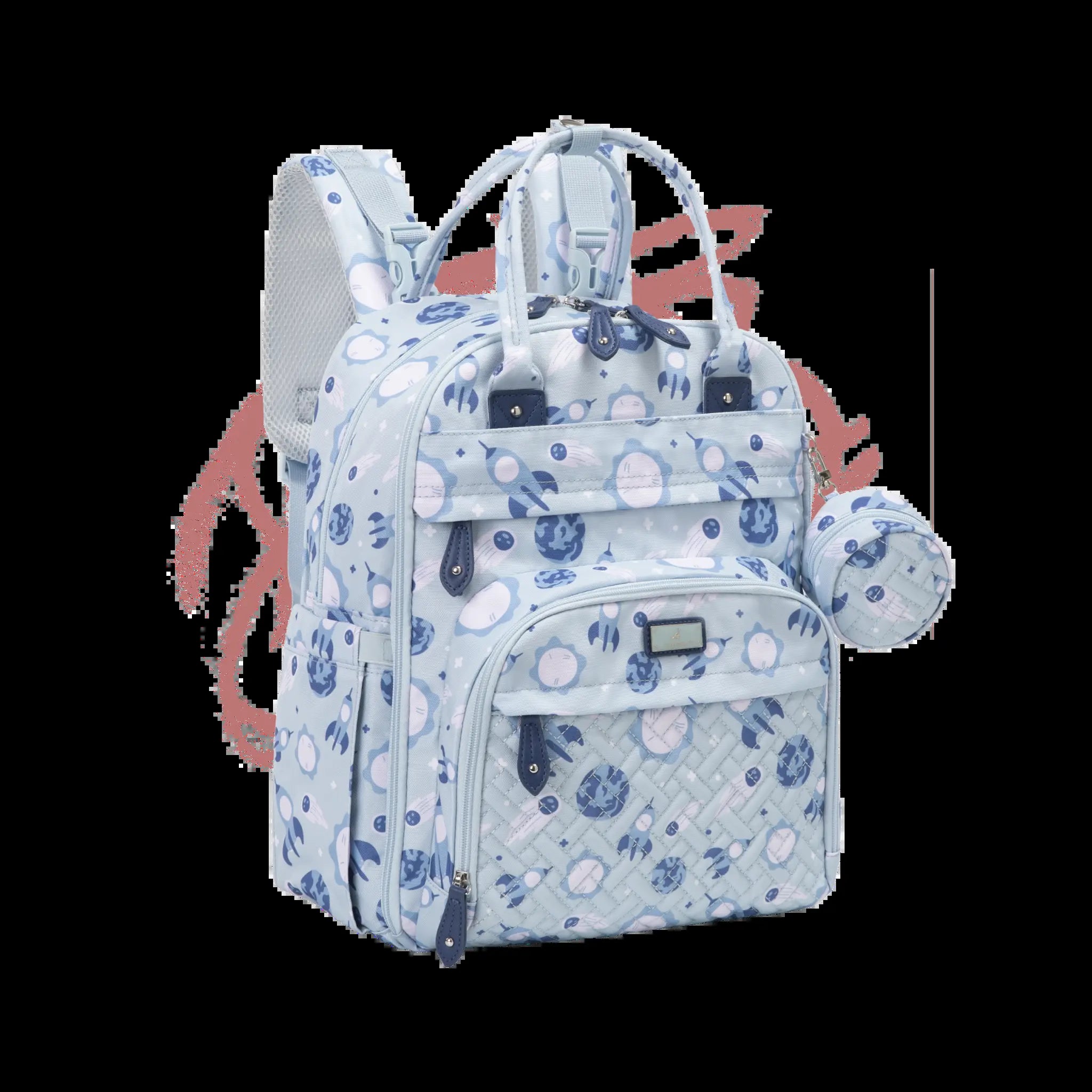 Babbleroo Original Diaper Bag - Waterproof Multi-Functional Travel Tote with Changing Pad for Moms