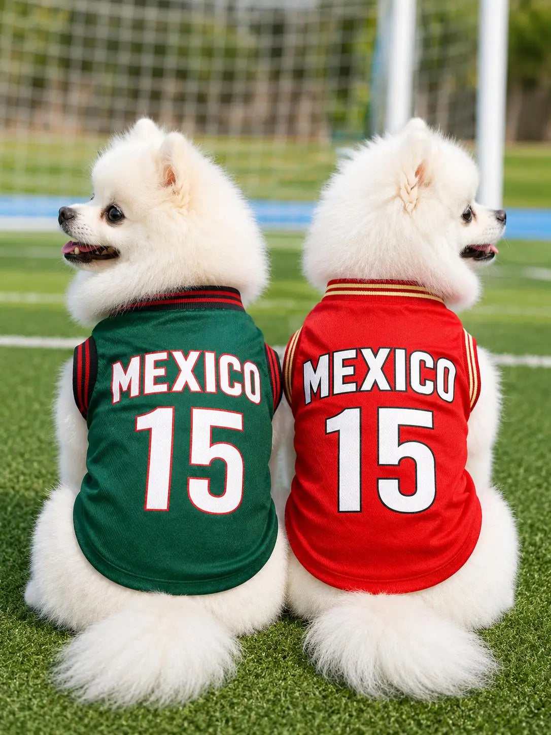 Soccer Style Pet Jersey Shirt - Lightweight Breathable Mesh Vest for Small Medium Dogs & Cats