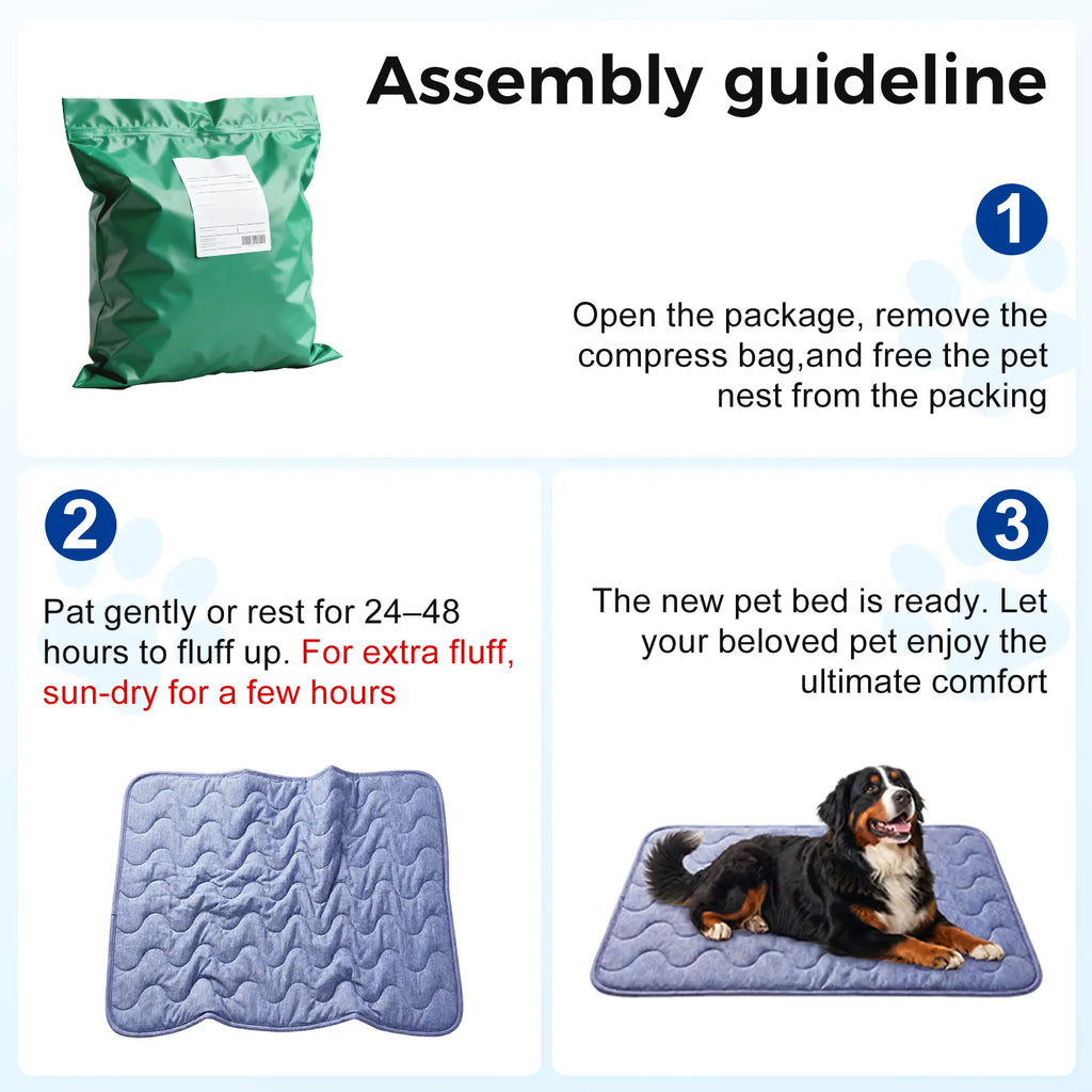 Dog Cooling Pad - Washable Non-Slip Nylon Mat for Large Dogs (Thin & Thick Options)