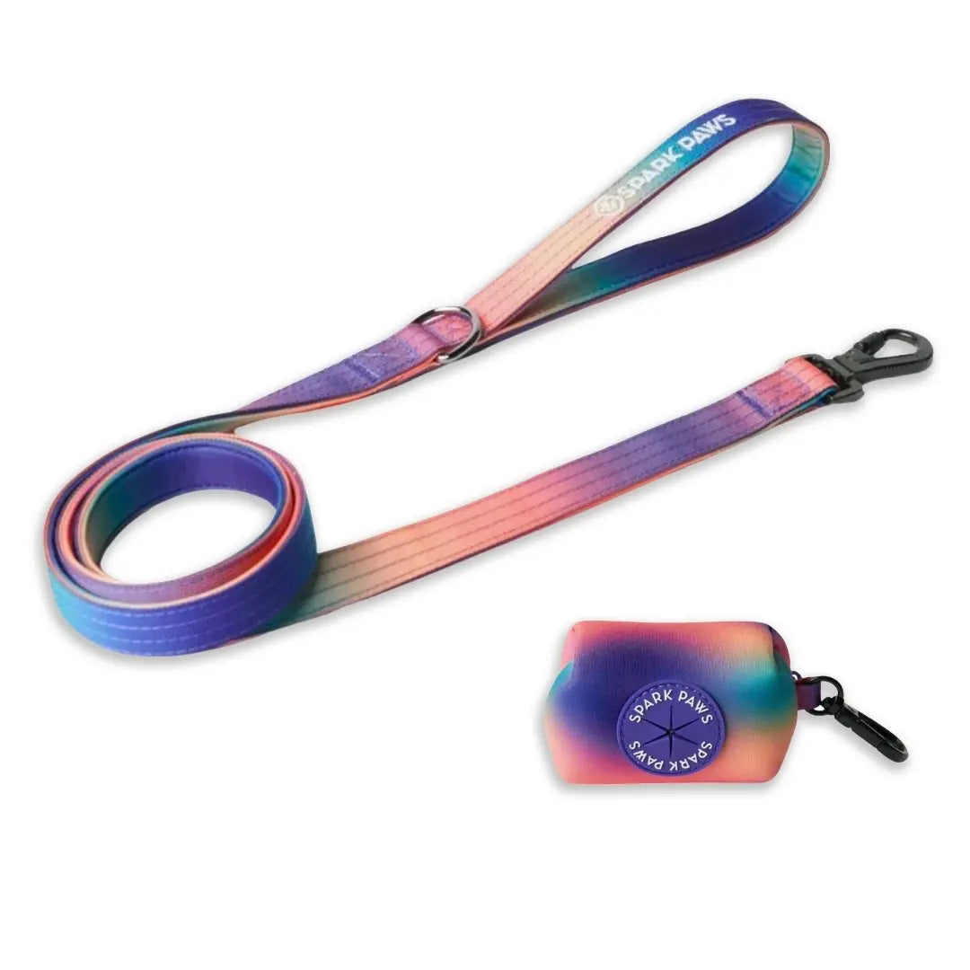 Spark Paws Premium Dog Leash & Poop Bag Set - Heavy-Duty Alloy Hook for Strong Dogs