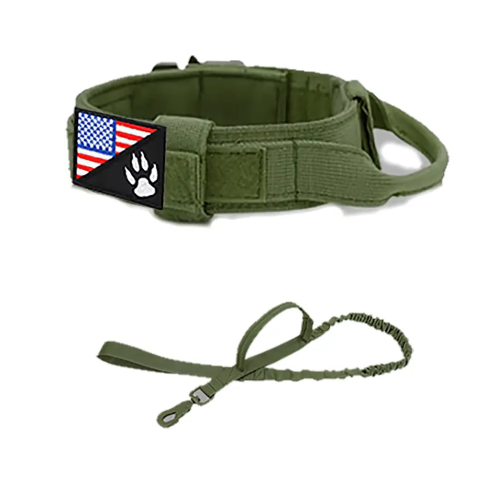 Adjustable Dog Collar with Handle - Durable Outdoor Pet Collar for Medium & Large Dogs