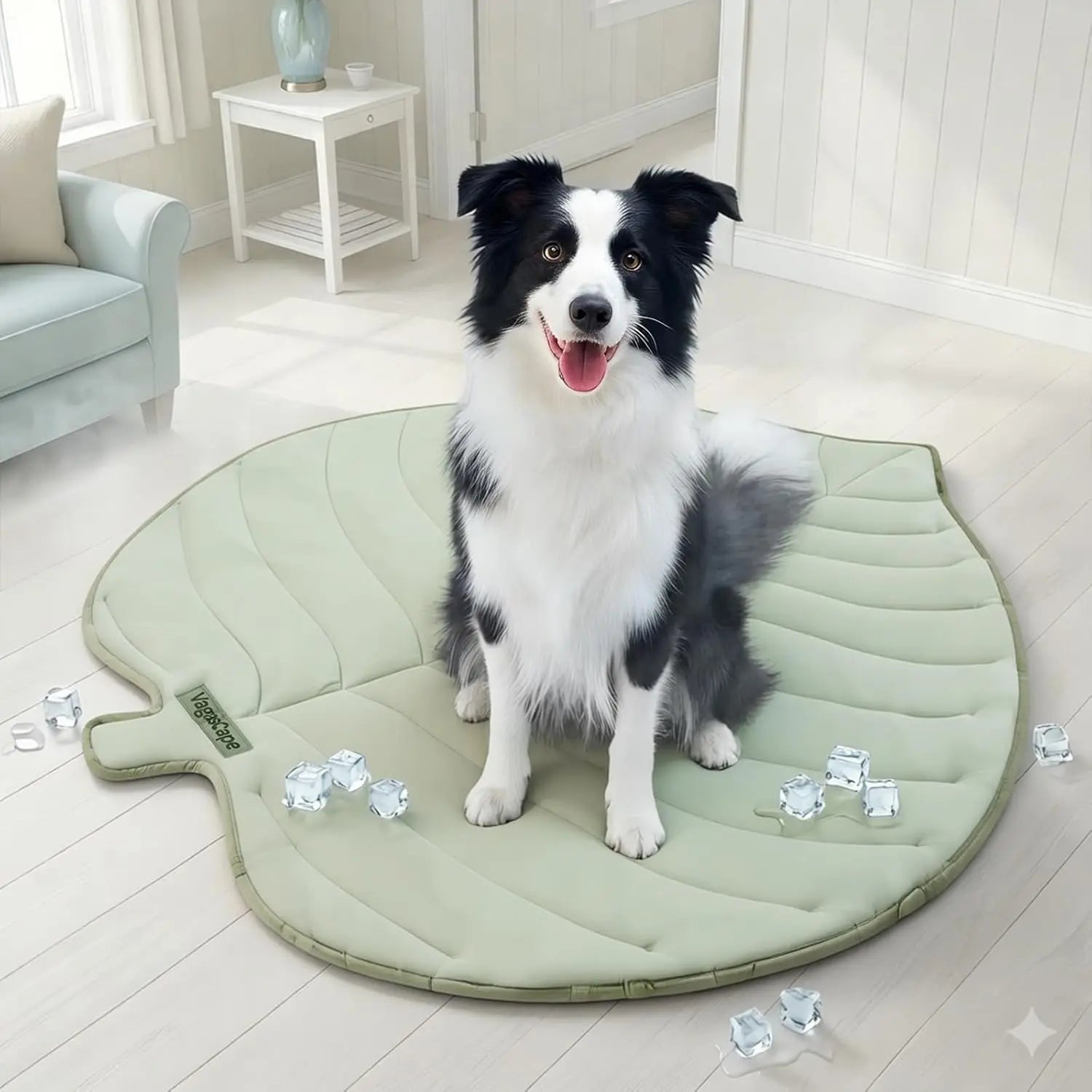 Eco-Friendly Gel-Free Cooling Pet Mat for Large Dogs - Portable Machine-Washable Pet Cooling Bed