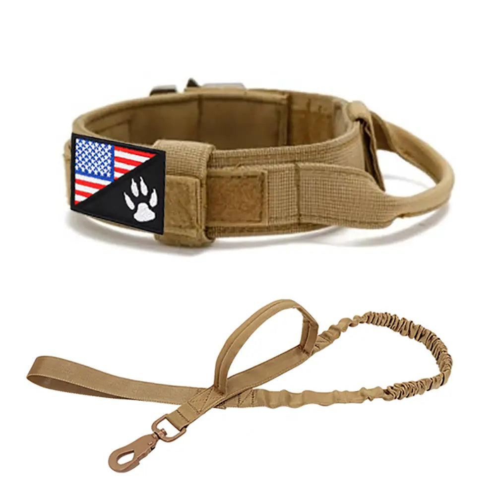 Adjustable Dog Collar with Handle - Durable Outdoor Pet Collar for Medium & Large Dogs
