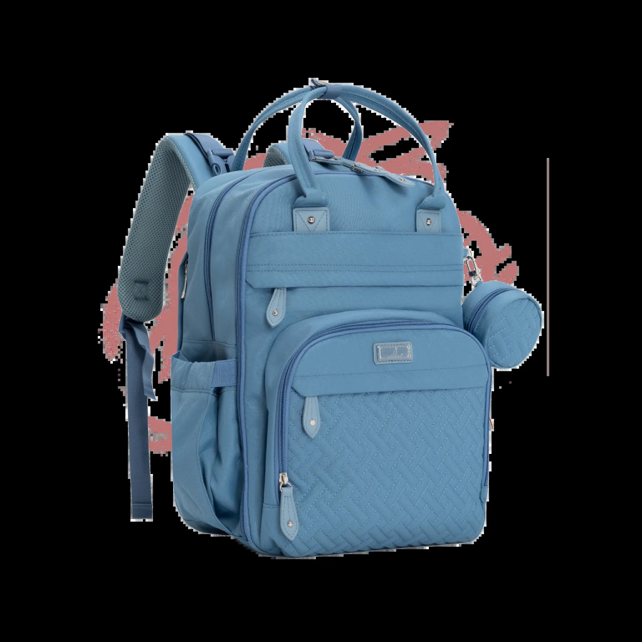 Babbleroo Original Diaper Bag - Waterproof Multi-Functional Travel Tote with Changing Pad for Moms