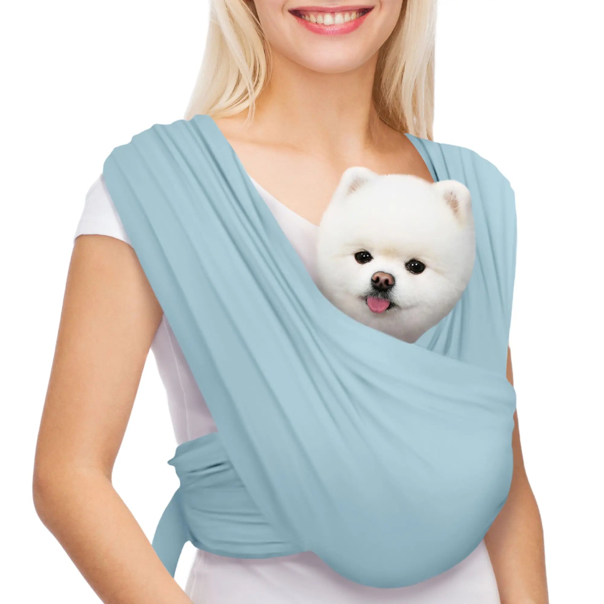 Flexible Pet Sling Carrier - Front Facing Hands-Free Cat Carrier for Small Pets