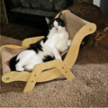 Multi-Functional Cat Scratching Rocker Bed - Natural Jute Indoor/Outdoor Pet Furniture (53x33x32cm)