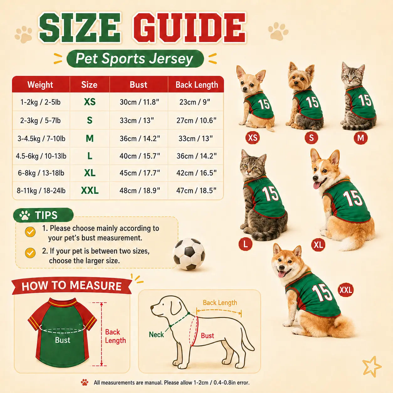 Soccer Style Pet Jersey Shirt - Lightweight Breathable Mesh Vest for Small Medium Dogs & Cats