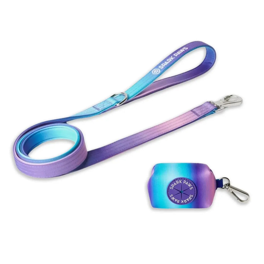Spark Paws Premium Dog Leash & Poop Bag Set - Heavy-Duty Alloy Hook for Strong Dogs
