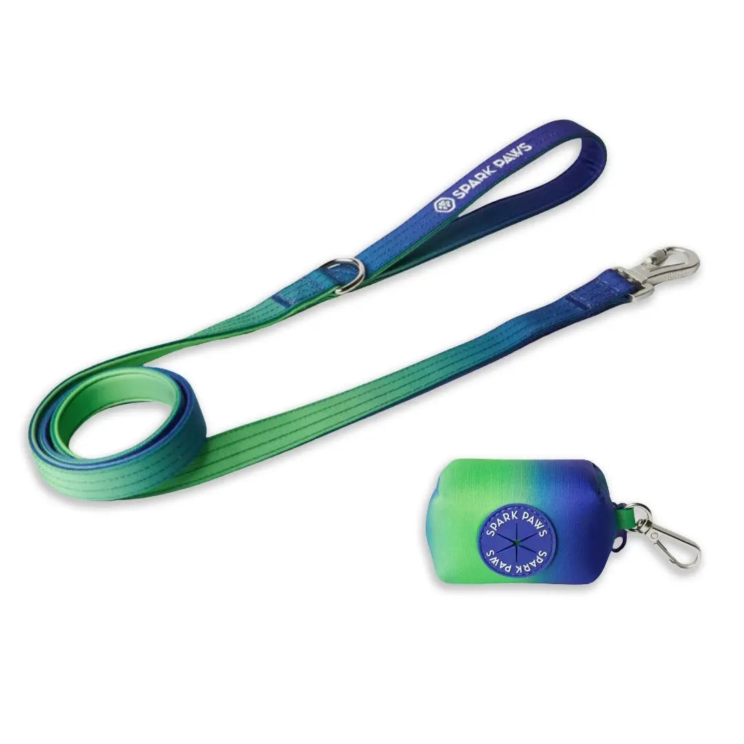 Spark Paws Premium Dog Leash & Poop Bag Set - Heavy-Duty Alloy Hook for Strong Dogs